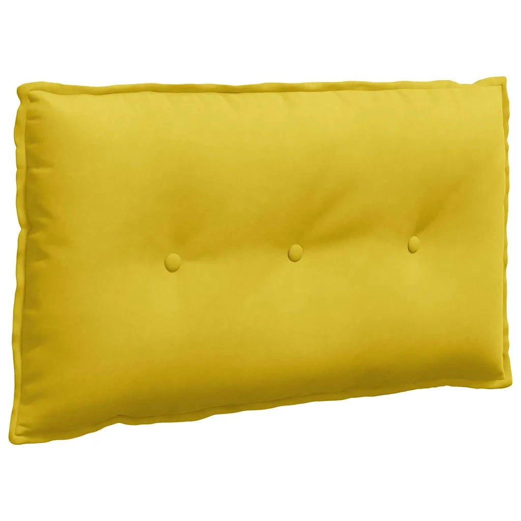 Cuscino per Schiena | Cuscino dorsale Giallo 80 x 50 cm Tessuto in Cords