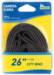 Camera dâ€™Aria Bici 26 Pollici con Valvola Americana Nera â€“ Alta Resistenza, Tenuta Affidabile, Compatibile MTB e City Bike, Facile Montaggio e Manutenzione
