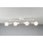 BARRA 4 SPOT PUNTO BIANCA E27 68XH14CM.