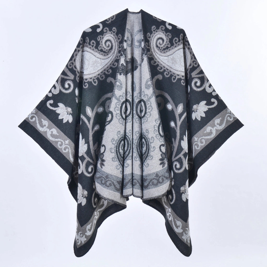 Sciarpa spessa con motivo paisley retr¨°