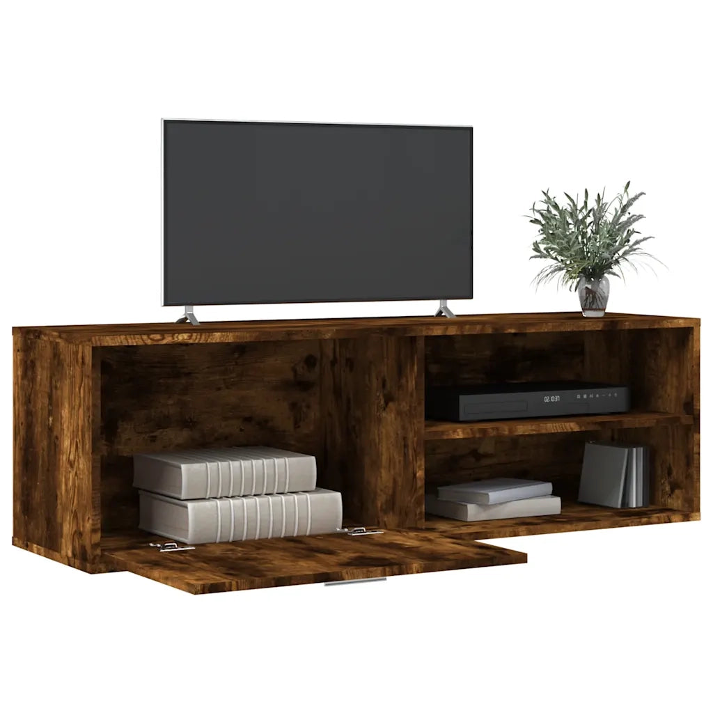 Mobile TV | Armadietto TV | Mobile Porta TV Rovere Fumo 120x34x37 cm Legno Multistrato