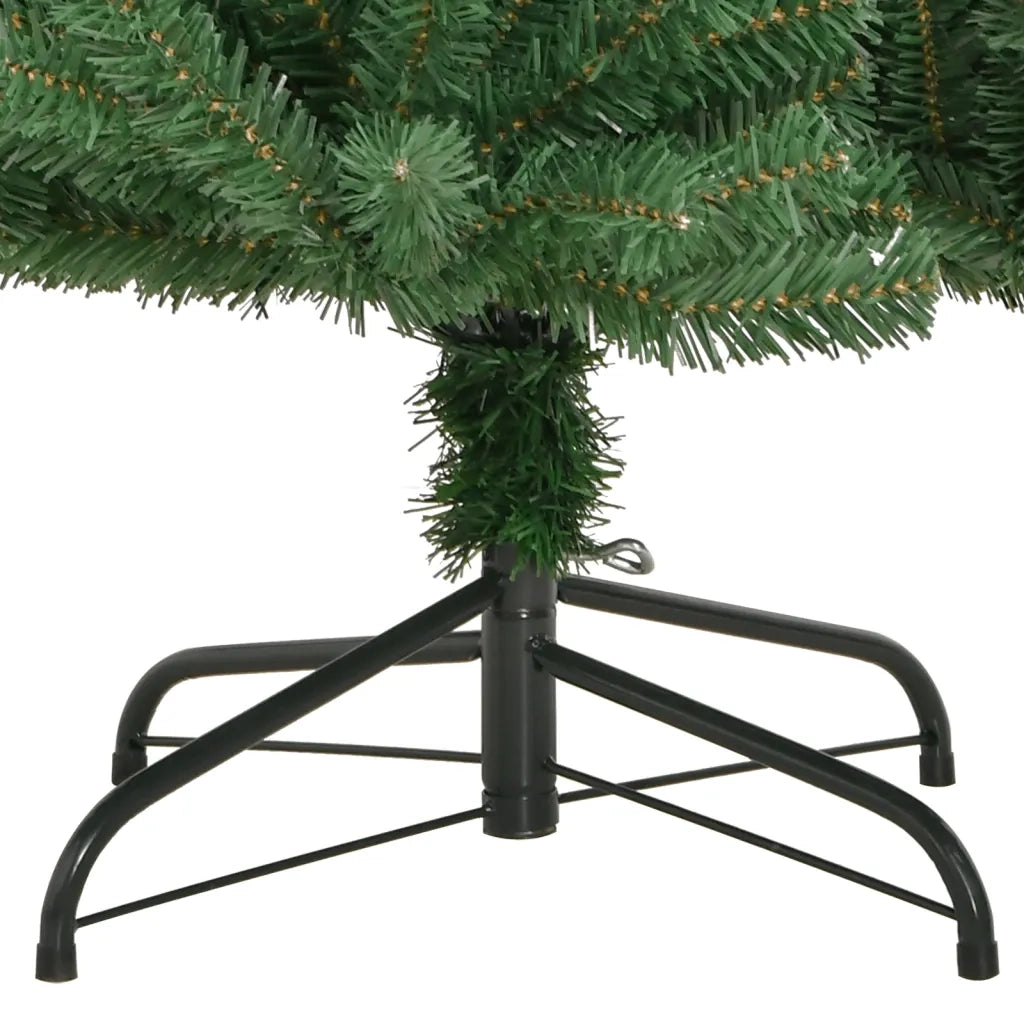 Albero di Natale Artificiale Incernierato con Base Verde 150 cm 356766
