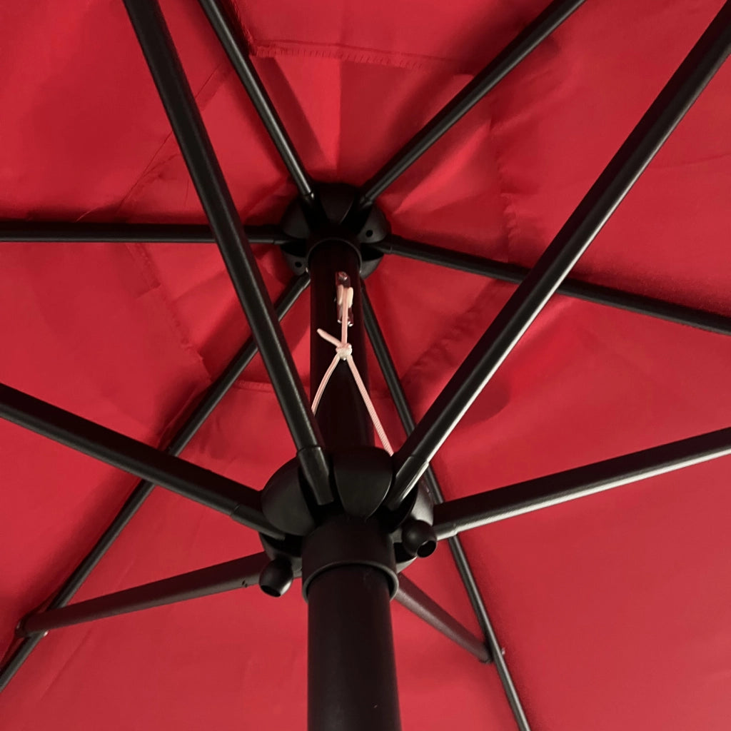 HAPUNAOmbrellone rotondo diritto diametro 2,70m rosso