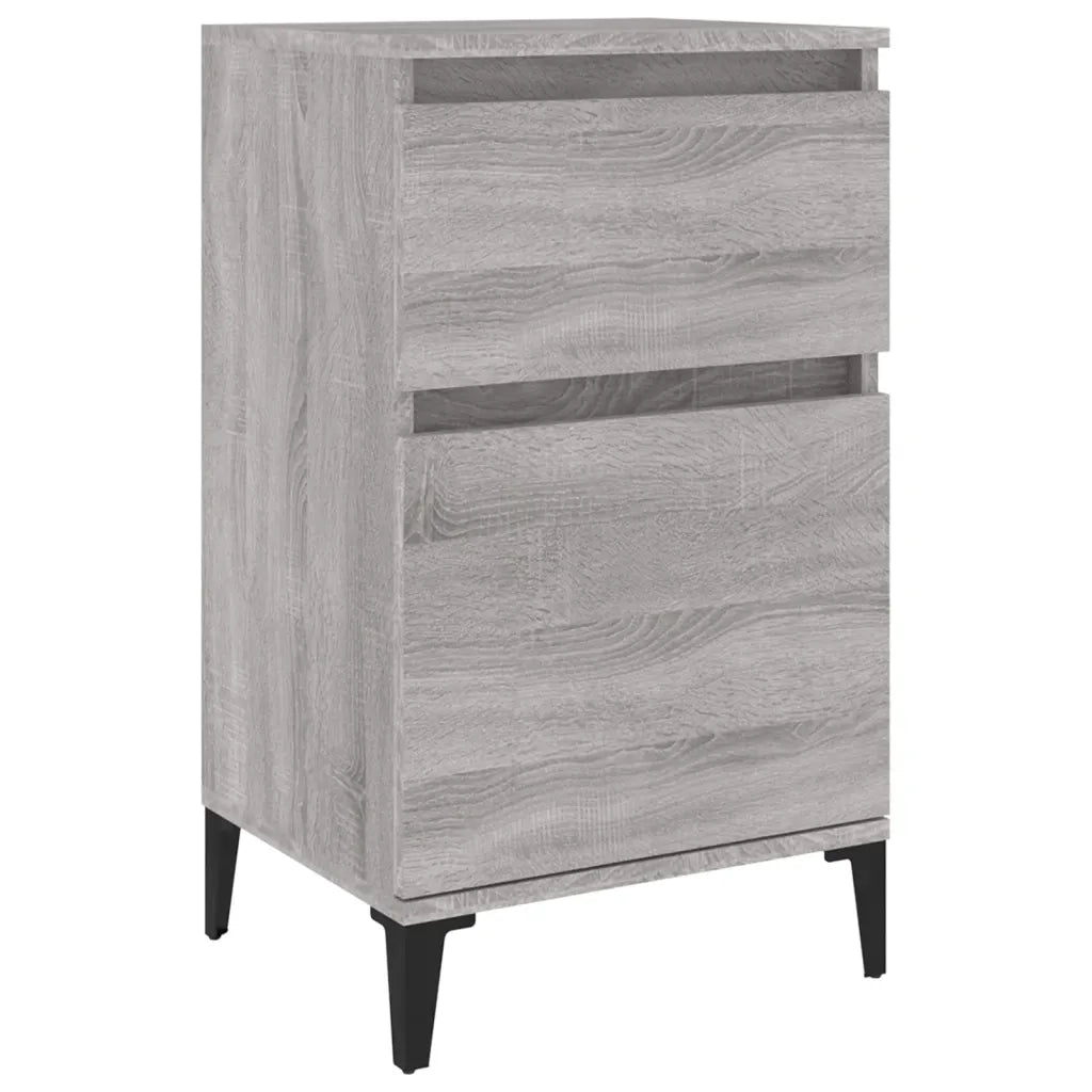 Comodino | Armadio da Notte | Mobiletto da notte Grigio Sonoma 40x35x70 cm