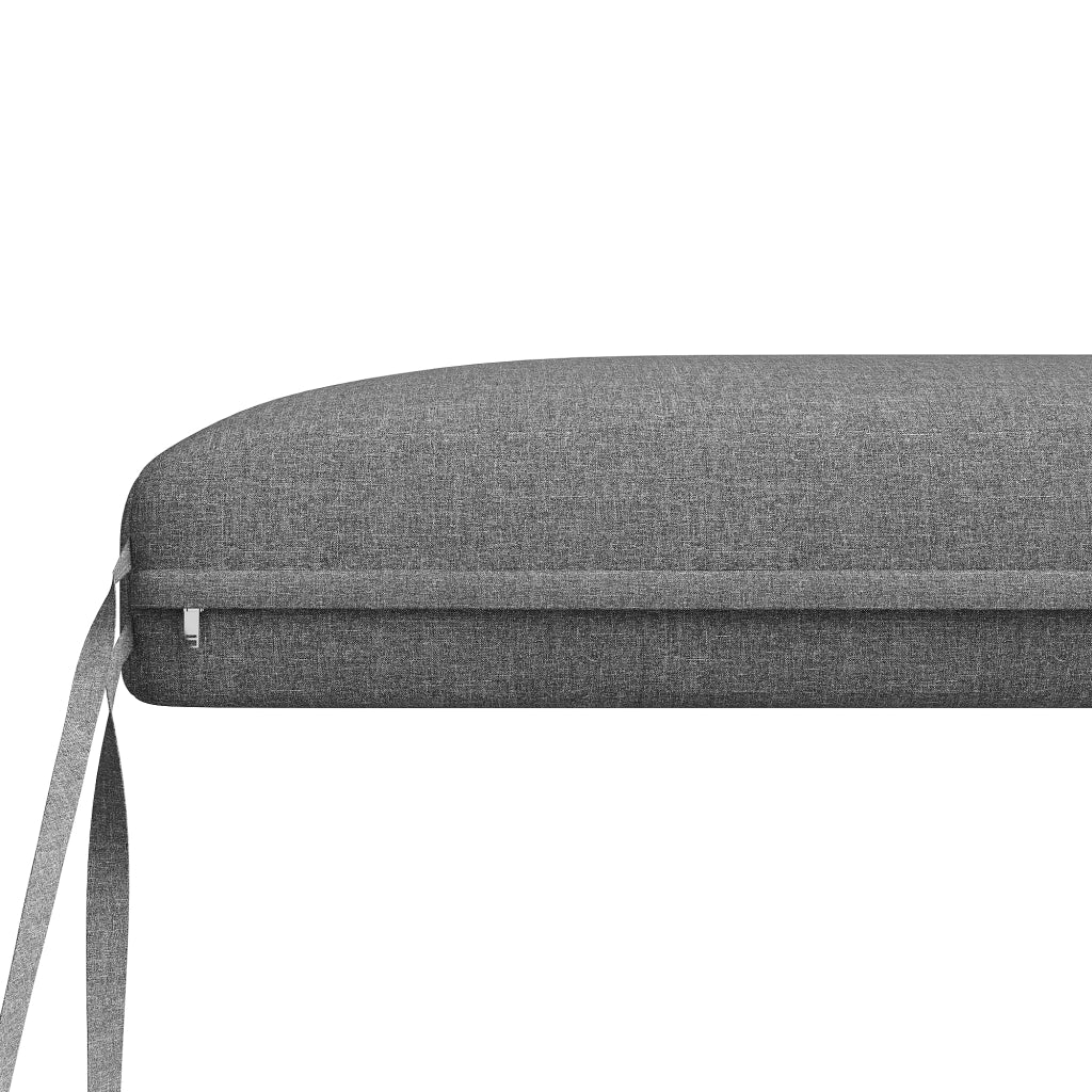 Set divano da giardino modulare 5-6 posti con tavolini; cuscini sfoderabili; grigio
