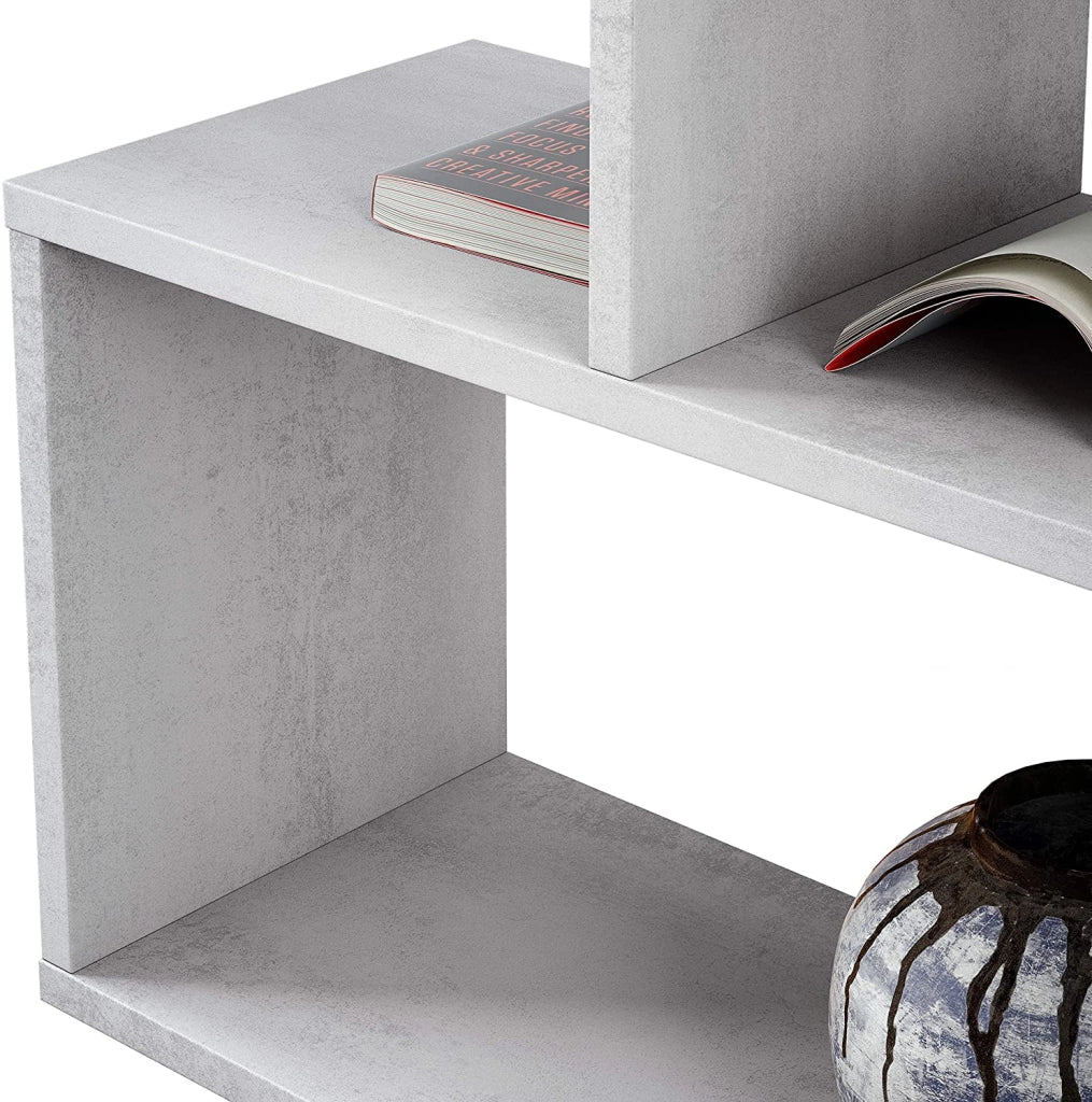 libreria alta athena 192hx80x25 cemento