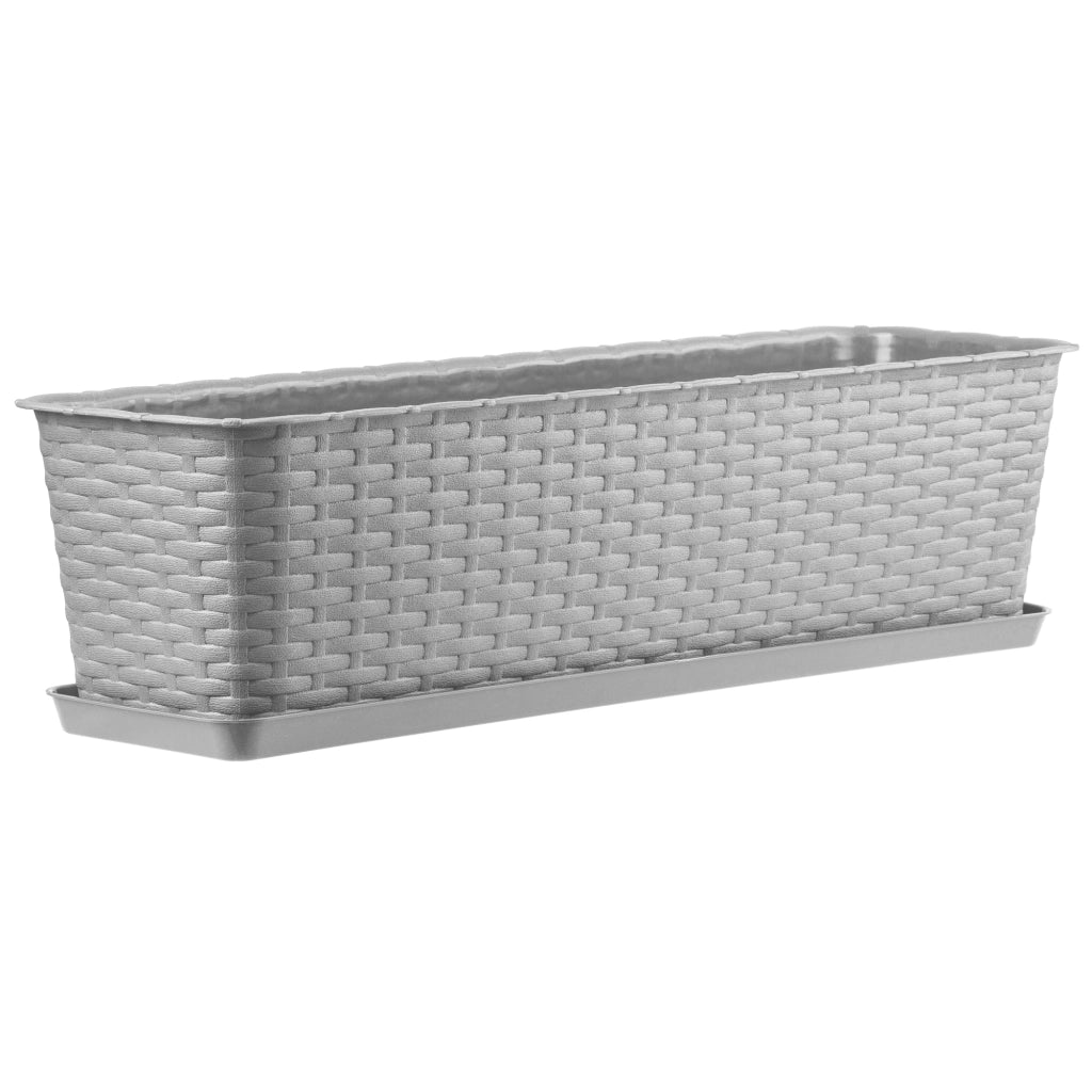 KADAX Fioriera da balcone con supporto per fiori e balaustra, 60 cm