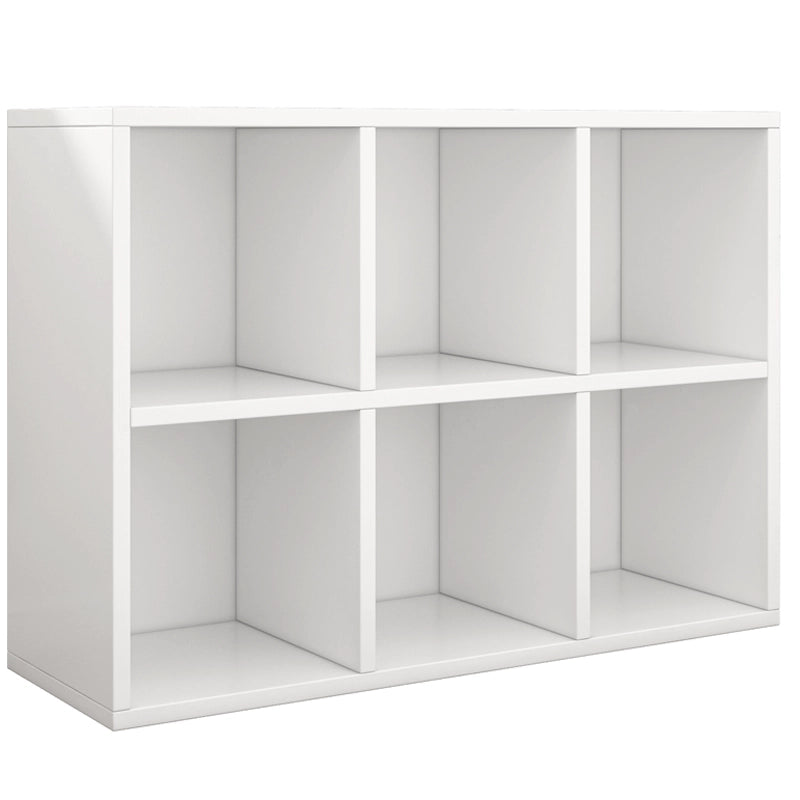 Libreria da 90x30x60 cm, in finitura bianca, ideale per ogni ambiente.