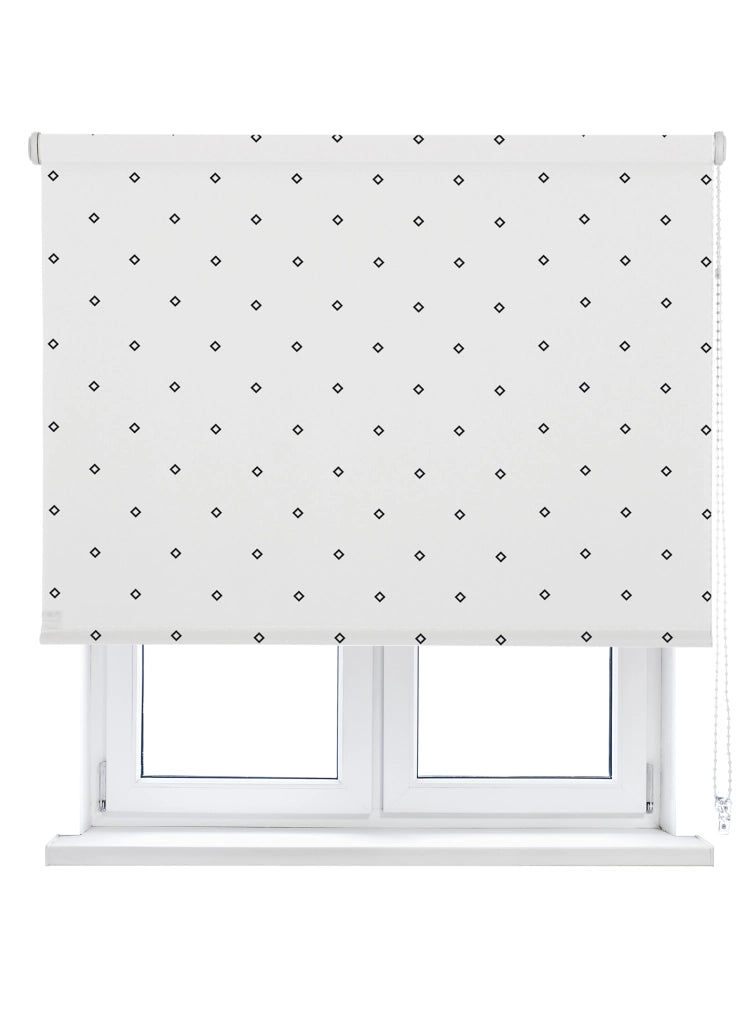 VIEWTEX Tenda a rullo Twist Printed Bianco e Nero 135 X 250cm - Made in Europe - 5 anni di Garanzia