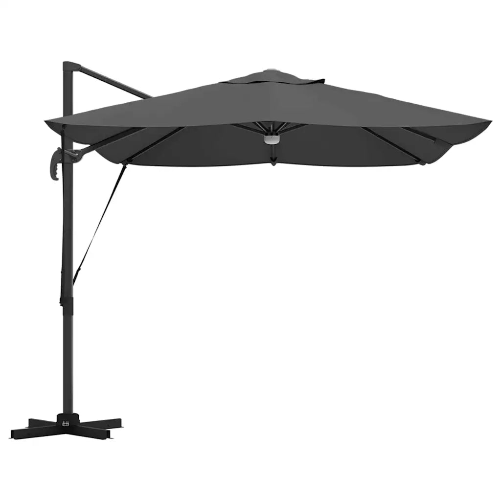 Ombrello | Parasolne Antracite 351 x 250 x 253 cm Poliestere e Alluminio