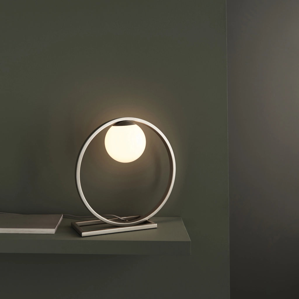 Lampada da tavolo ENZO Endon sfera opale argento G9