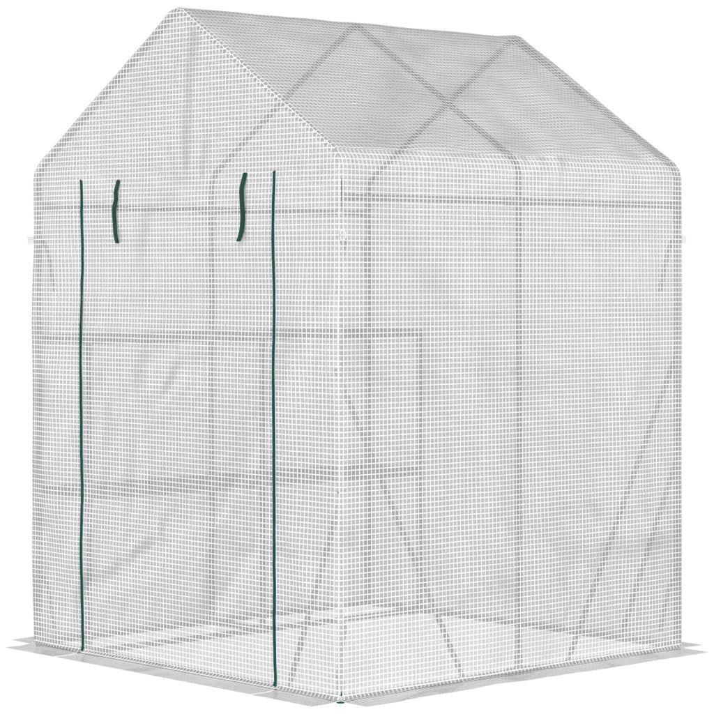 Serra da Giardino ¨C Minimal ¨C Acciaio e PE, 143x143x195 cm, Bianco