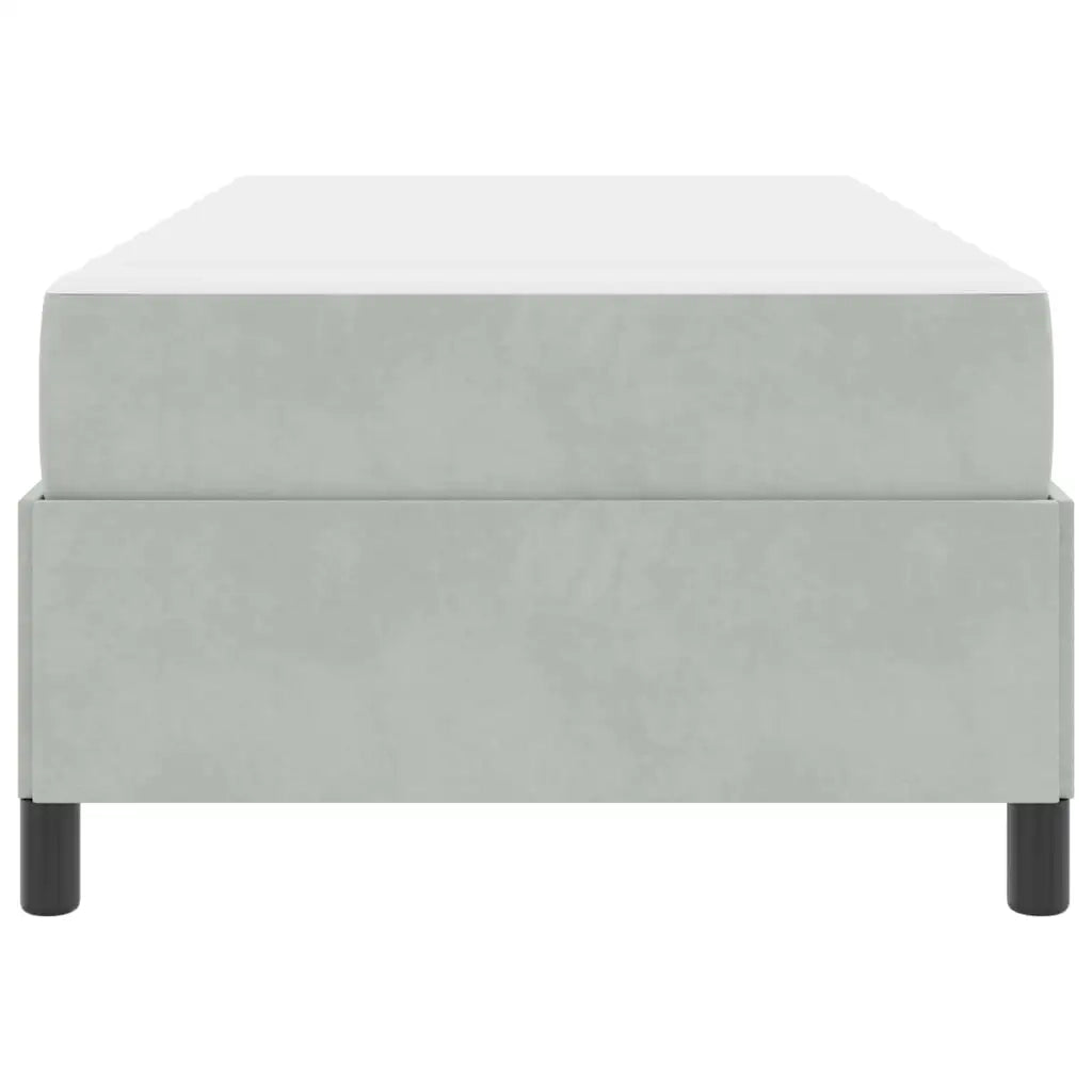 Struttura del letto-Giroletto Grigio chiaro 90 x 200 cm Tessuto 461926