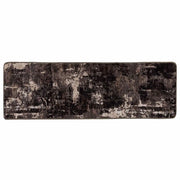 Runner in Moquette | Runner Tappeto MARSA Nero 50 x 150 cm Poliestere e PVC