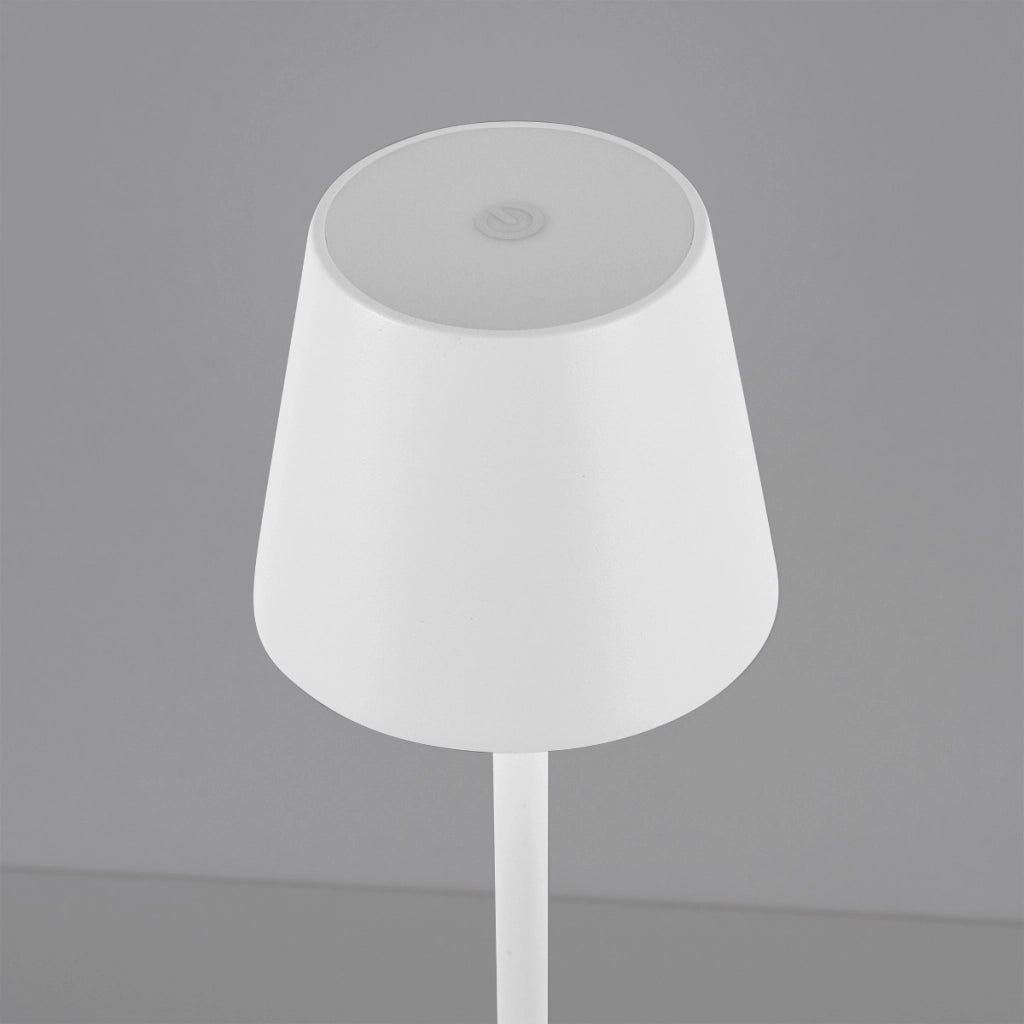 Lampada da tavolo esterna portatile bianca touch IP54 LED 3W Euria