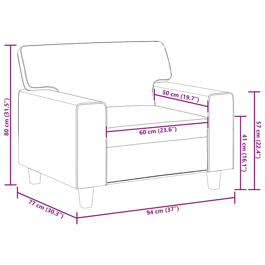 Poltrona | Sedia Relax Nera 60 cm in Similpelle