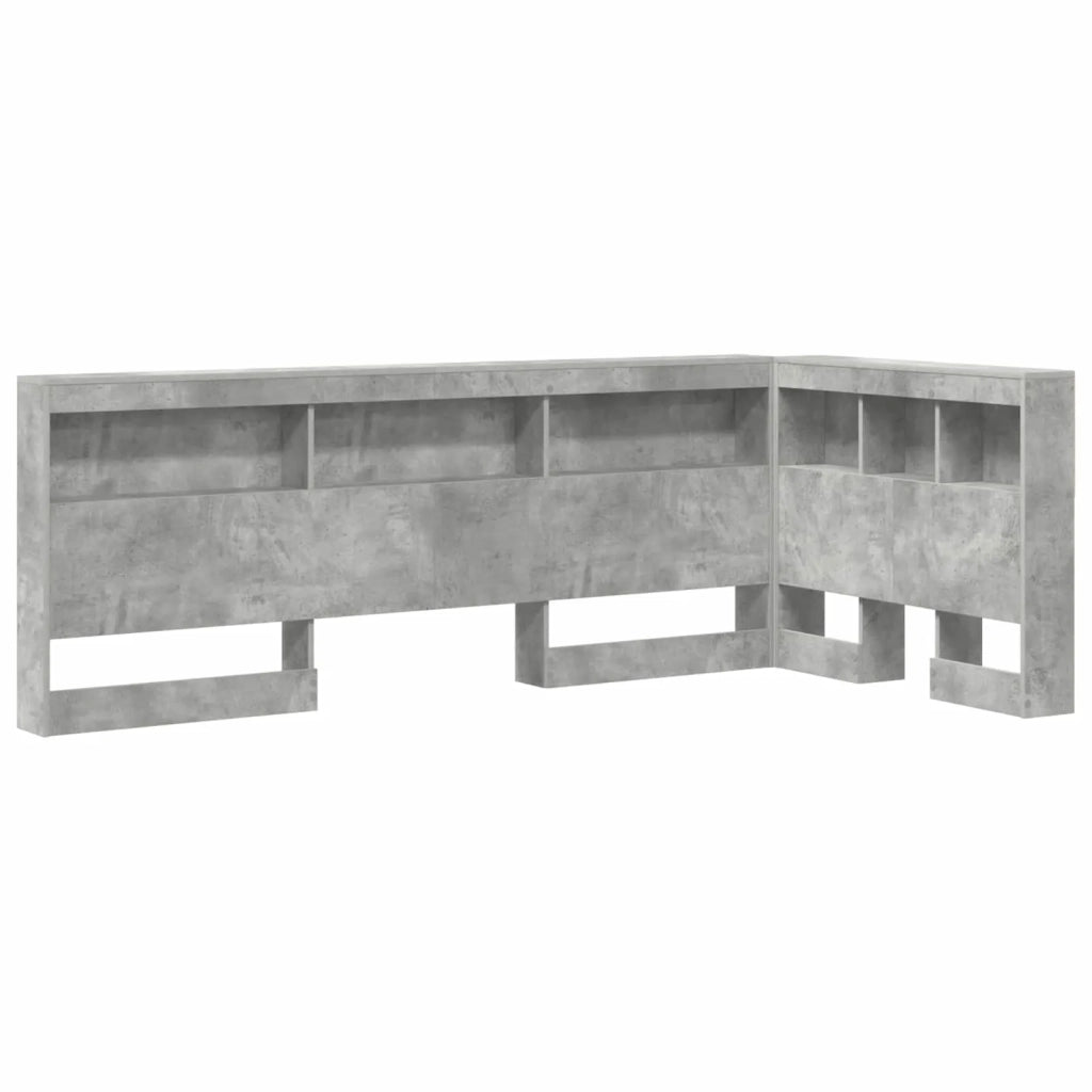 Testata contenitore Grigio cemento 75 cm Legno multistrato 3335528