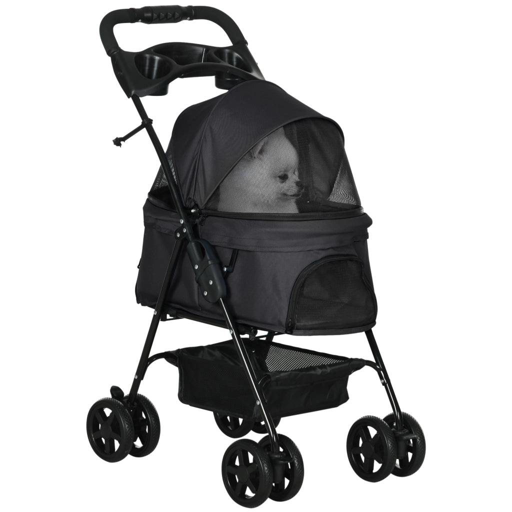 Trasportino Cane Pieghevole ¨C Minimal ¨C Nero