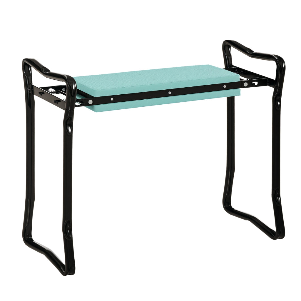 Sgabello Inginocchiatoio da Giardino Pieghevole ¨C Xylo ¨C Nero con Cuscino EVA