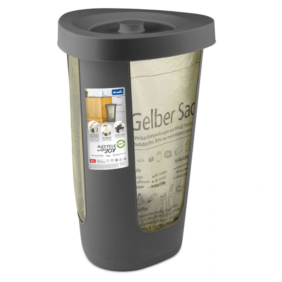 CONTENITORE 50 LT PORTA SACCHETTI FABU ANTRACITE