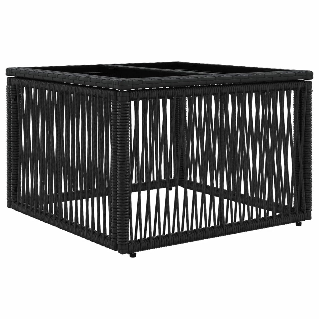 Set Divano da Giardino 11 pz Nero polyrattan 3435907