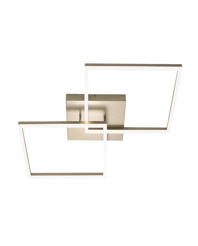 Plafoniera BARD a led moderna 52W Oro Opaco 3394-65-225 Fabas Luce