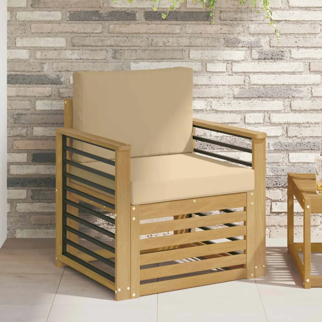Set di divani da esterno Poliestere Bianco 3439110