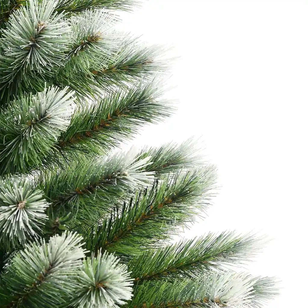 Albero di Natale artificiale a cerniera con neve fioccata 3395458