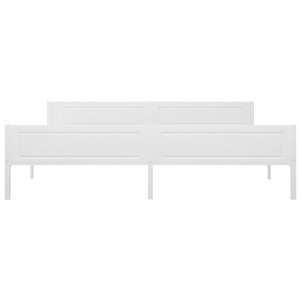 Giroletto Bianco in Legno Massello di Pino 200x200 cm 322109