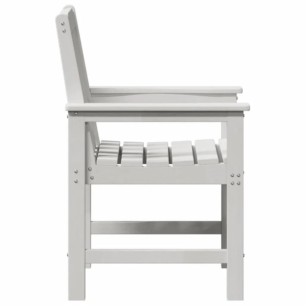 Sedia da pranzo da giardino 2 pcs Bianco 65,5 x 59 x 88 cm HDPE 42006604