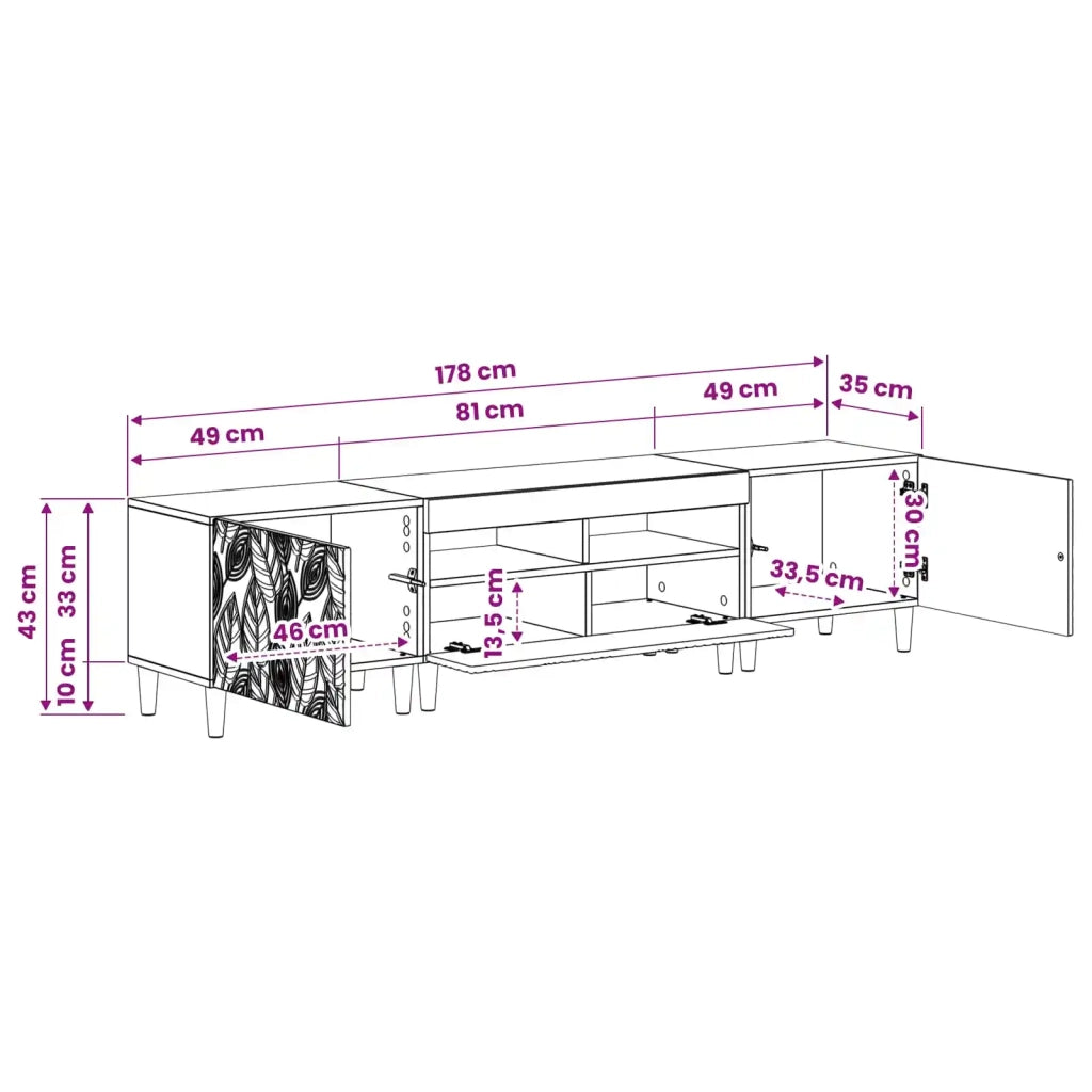 Mobile TV LED a 5 pezzi Sonoma grigio Legno ingegnerizzato 3416767