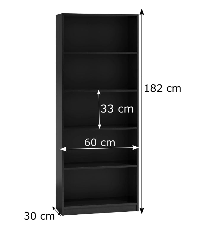 Scaffale ONYX R60 nero libreria moderna