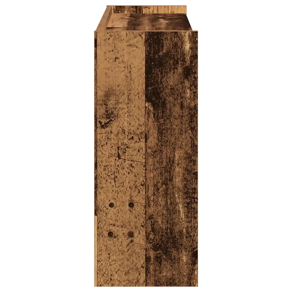Scarpiera | Mobile per scarpe Legno Antico 80x25x62 cm in Legno Multistrato