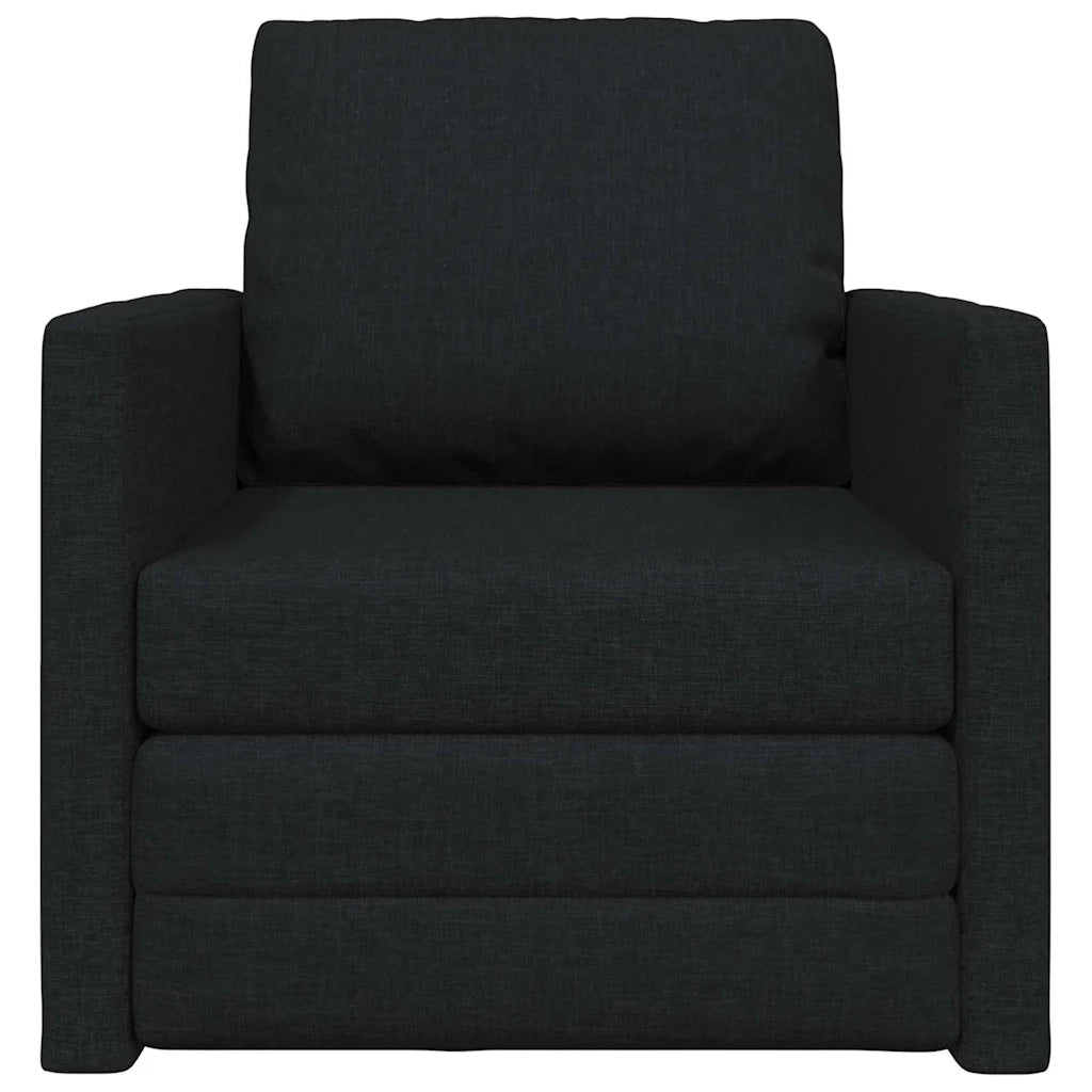 Divano letto-Sofa Letto-Daybed Nero 74 x 77 x 81 cm Tessuto