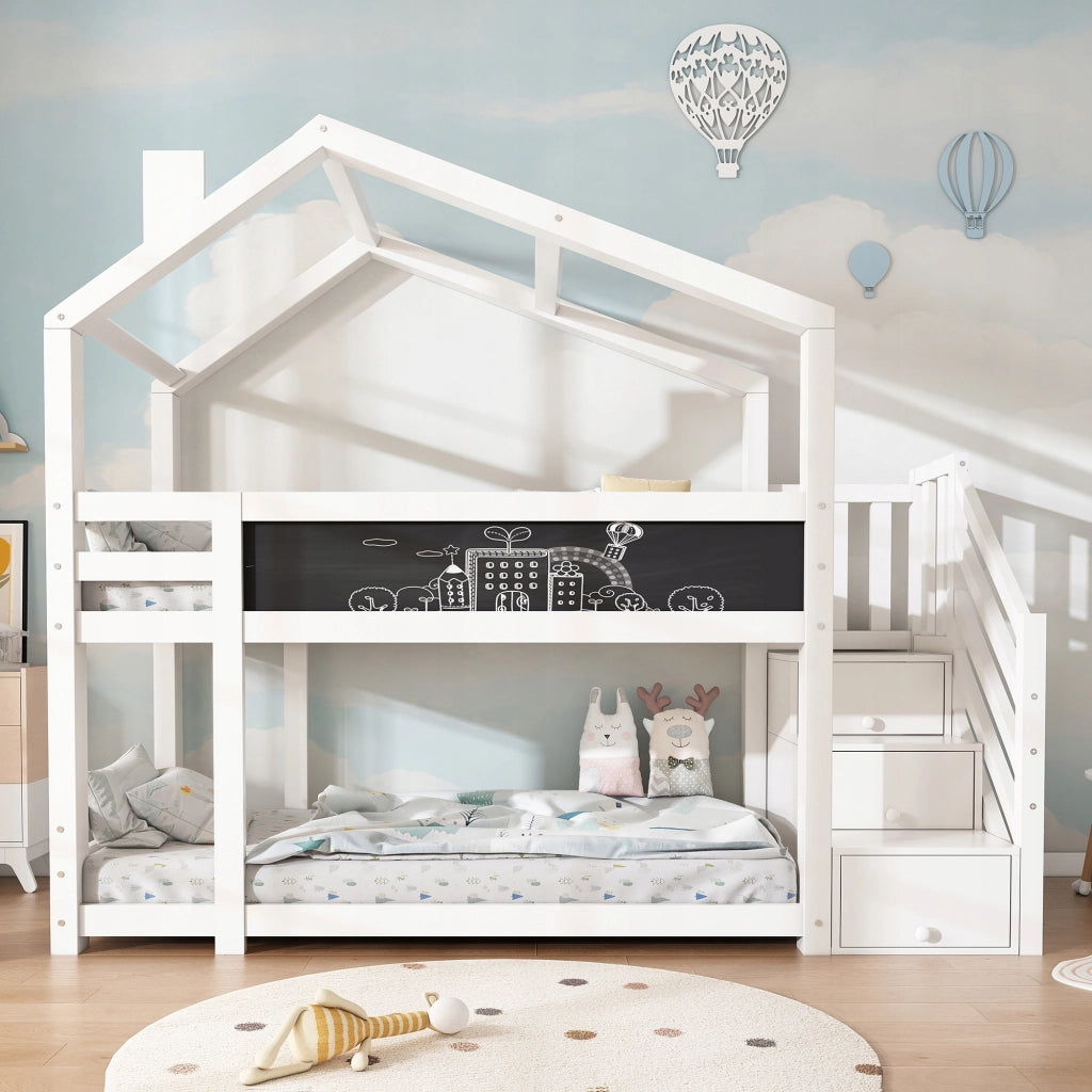 Letto a castello 90x200 - Xylo - Bianco
