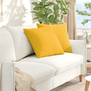 Cuscini da Divano 2 pcs Giallo Chiaro 50 x 50 cm 42013995