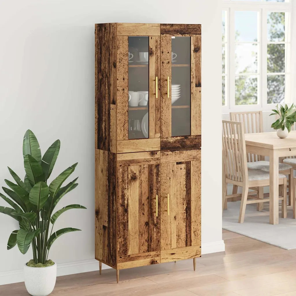 Credenza 2 pcs Legno vecchio Legno multistrato 3415820