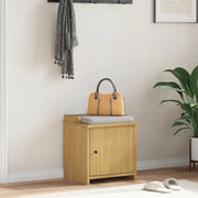 Panca da Corridoio-Sgabello-Panca con Contenitore SANDNES 45x40x50 cm Legno Massello di Pino 970600