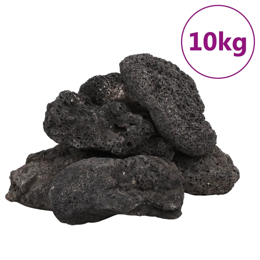 Rocce Vulcaniche 10 kg Nere 10-30 cm CFW4986135