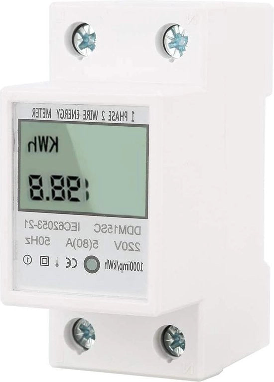Monitor di Energia LCD Digitale con Display Leggero per Casa e Hotel - Wattmetro