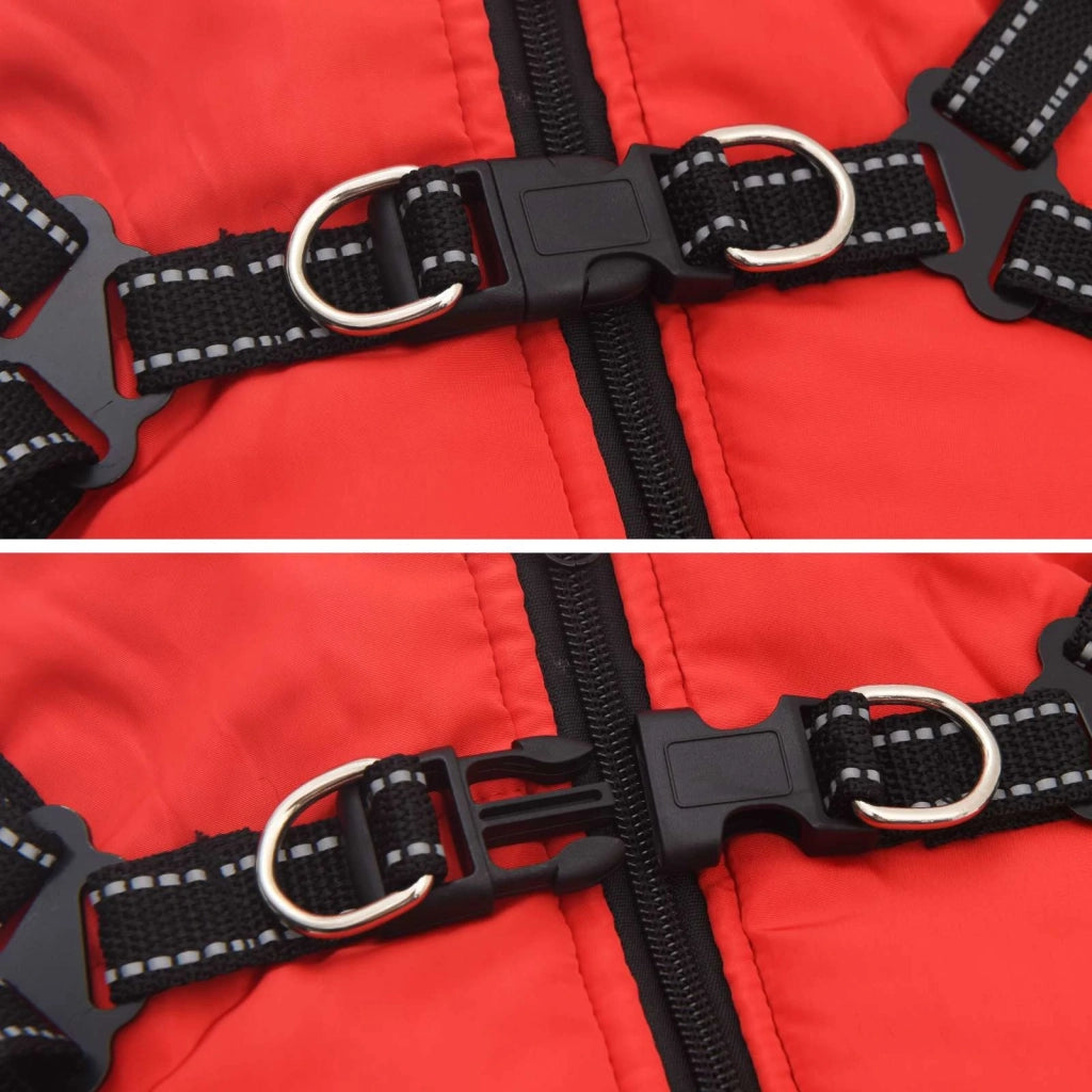 Cappotto per Cani Rosso L24 Pile e Poliestere 3422502