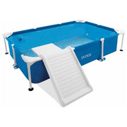 Intex 48404NP Piscina Fuori Terra Rettangolare per Cani con Pompa Filtro 1136 L-h e Rampa 229x152x46 cm colore Blu