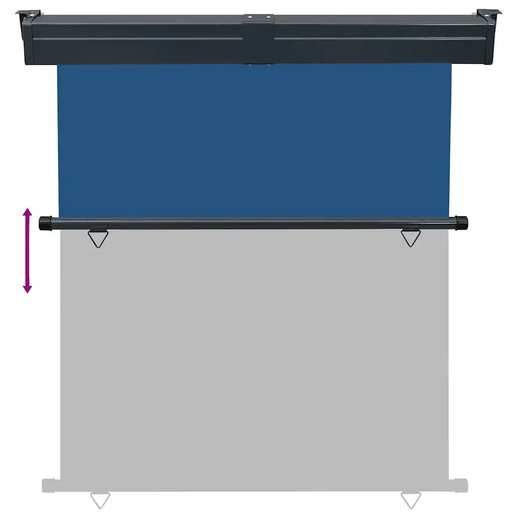 Tendalino Laterale per Balcone-Tenda da Sole Laterale per Patio 165x250 cm Blu