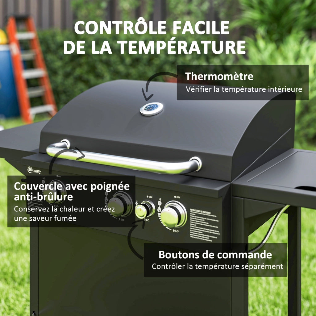 Barbecue a gas 3+1 bruciatori ¨C Minimal ¨C Nero