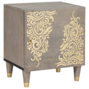 Set di 2 Comodini | Armadio da Notte | Mobiletto da notte con porta Grigio 40 x 33 x 46 cm