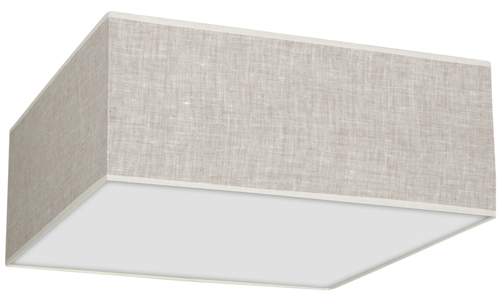 Plafoniera Milagro LINO quadrata bianca 50cm 3xE27