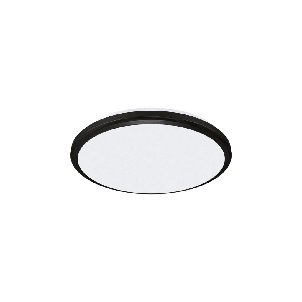 Plafoniera LED Struhm Planar nera Ø21cm 12W 4100K IP54