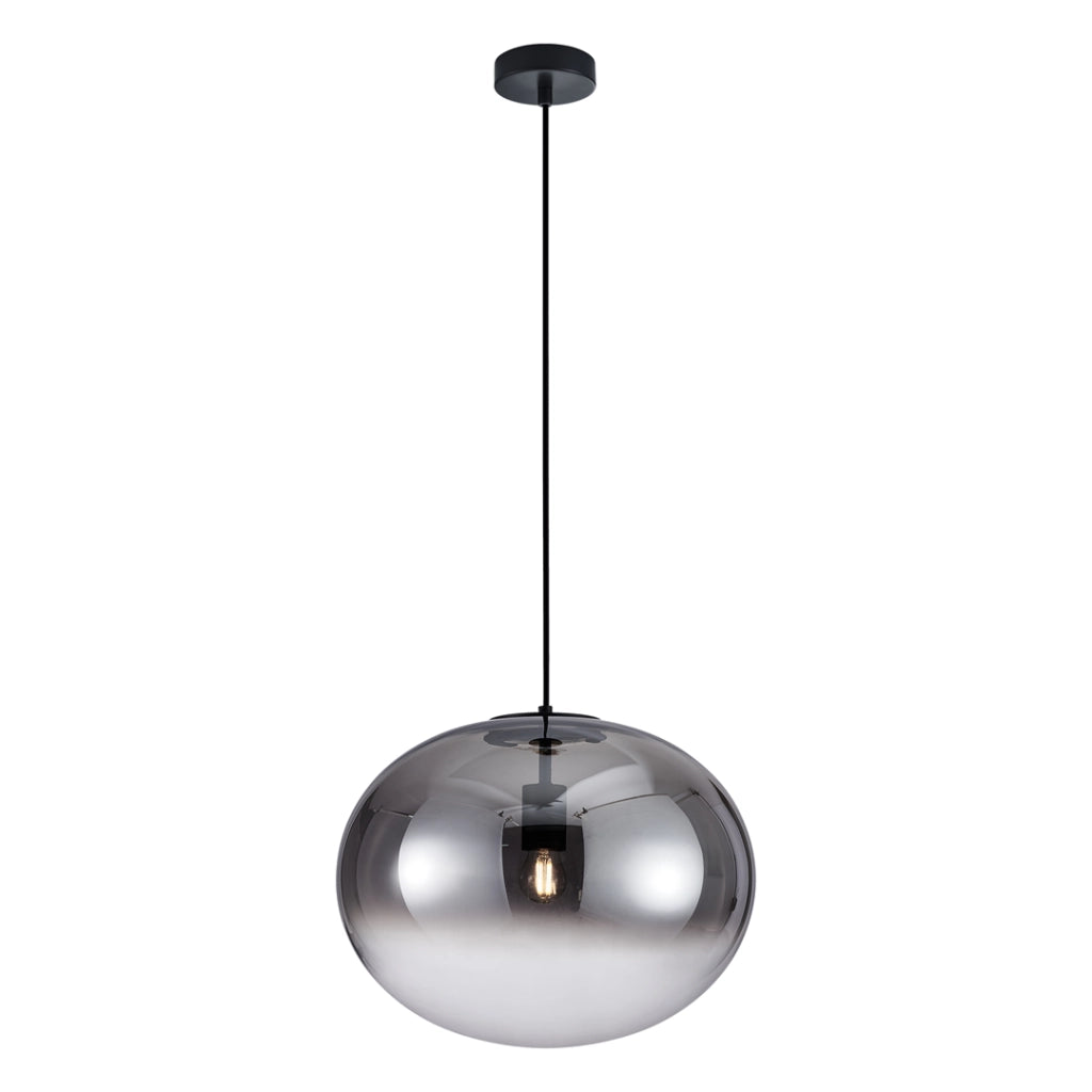 Lampada a sospensione Campania nero/oro E27 Milagro