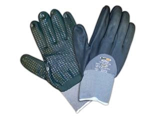 GUANTI DA LAVORO BLACK DOT AIRFLEX- - tg.7 - 12 pezzi AUSTRALIAN