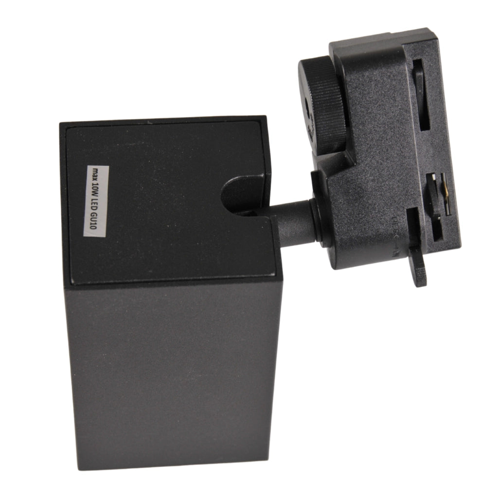 Kit binario Polux Square nero oro 1m 3 faretti GU10